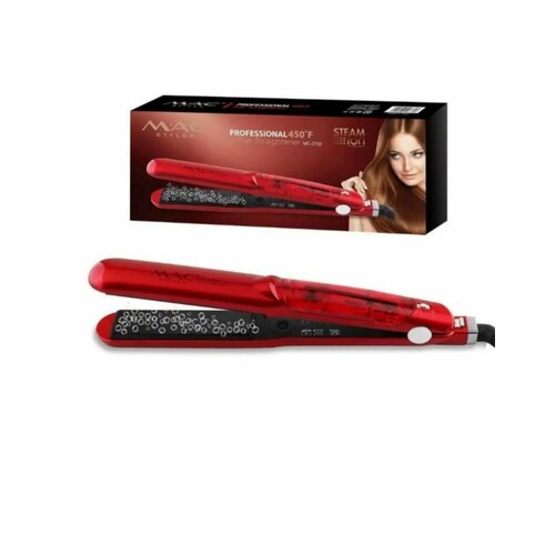 Профессиональный стильный выпрямитель утюжок для завивки и укладки волос красный 460000₽