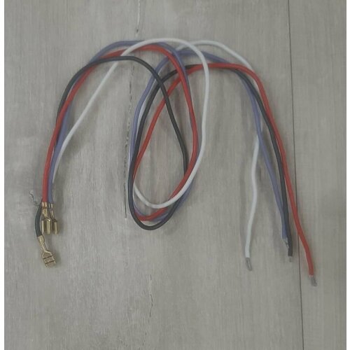 электромагнитный клапан для газовых плит и варочных панелей фастон Провод(комплект) - 4 штуки пркт термостойкий для подключения электроконфорки