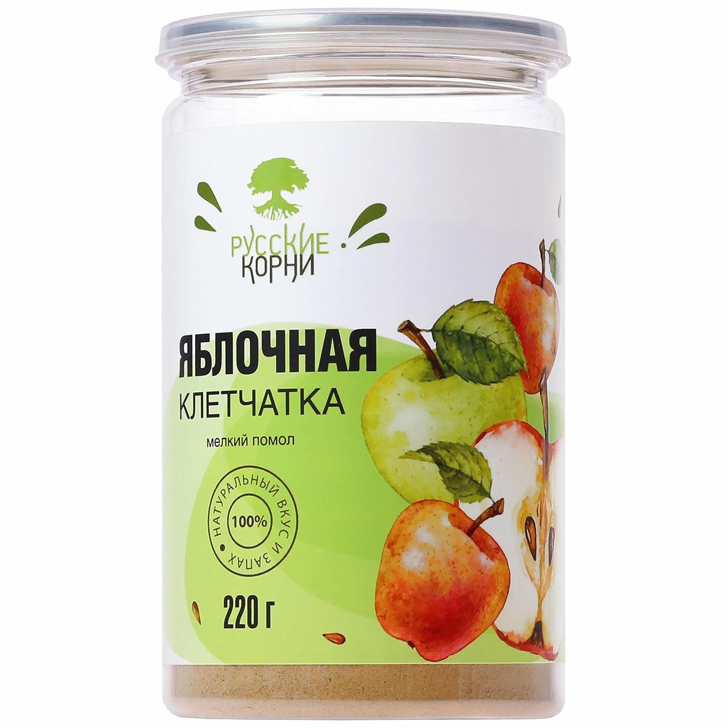 Пробиотик Клетчатка Яблочная Порошок, 220г - "Русские Корни" / Детокс для Похудения