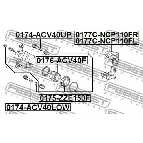 FEBEST 0177C-NCP110FL Скоба переднего левого тормозного суппорта 11743₽