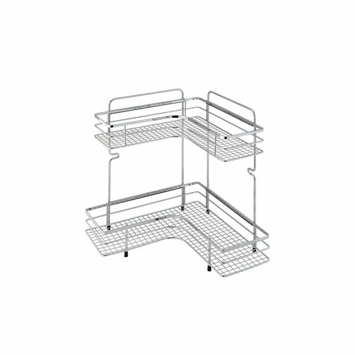 Полка AXENTIA Cassandra 2-х ярусная, угловая, настольная 30 х 30 х высота 35,5 см.