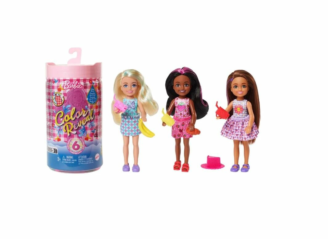Кукла Barbie Color Reveal Челси пикник в непрозрачной упаковке (Сюрприз) HKT81