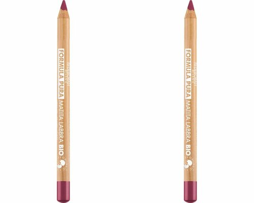 Карандаш для губ Deborah Milano Formula Pura Organic Lip Pencil, тон 08 Палисандр, 1,2 гр, 2 шт