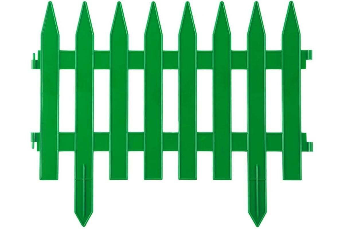 Забор декоративный GOTIKA №3 310 см 7 шт зеленый
