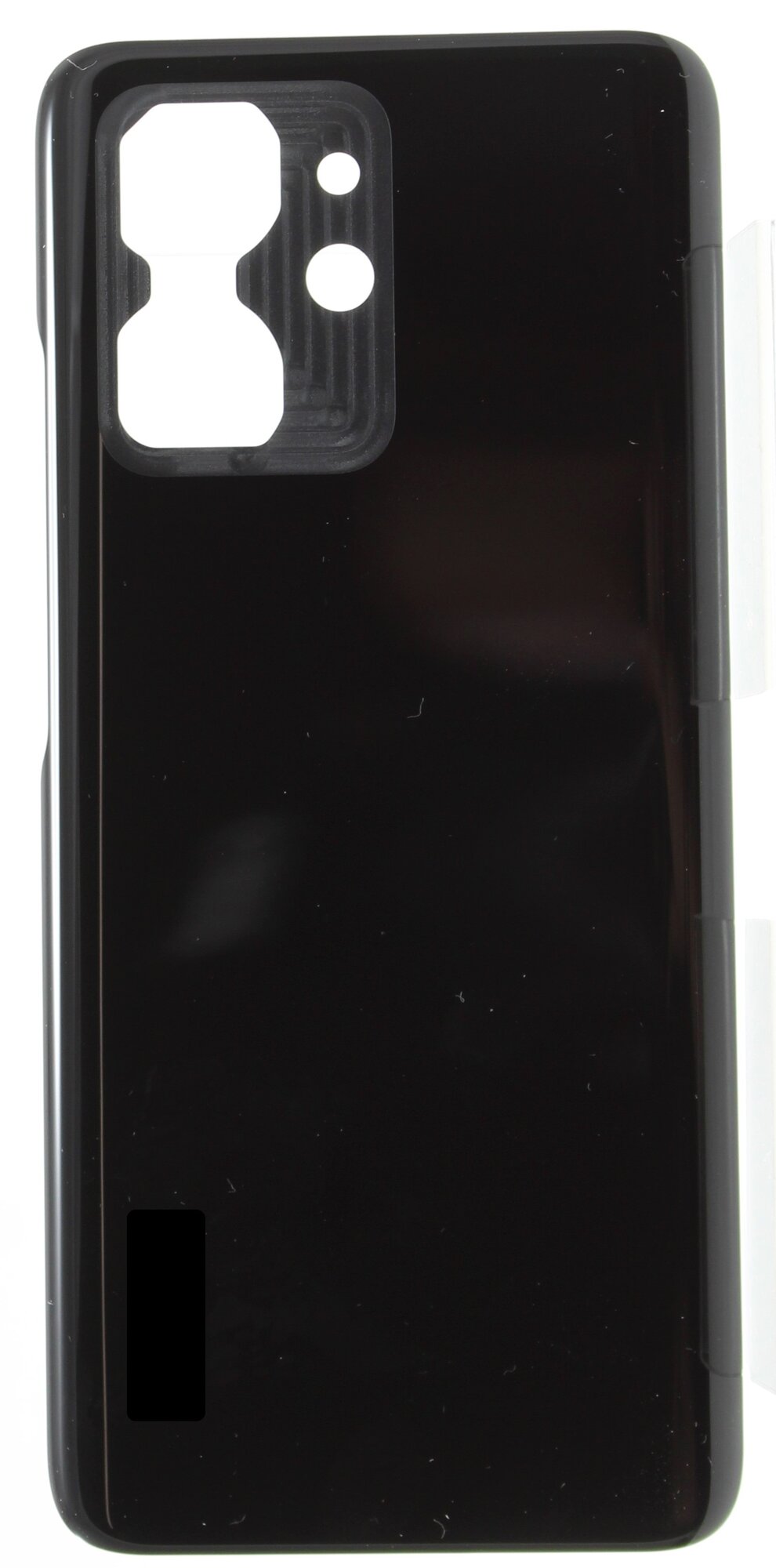 Задняя крышка для Huawei Honor X7a (RKY-LX1) Черная (со скотчем)