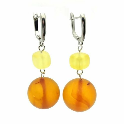 Серьги Янтарная Радуга