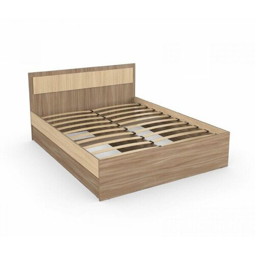 ЭКО Кровать дуэт люкс 1600 с основанием шимо темныйшимо светлый 11820₽