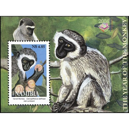 Намибия. 2004. Год обезьяны (Блок. MNH OG) smith patti year of the monkey