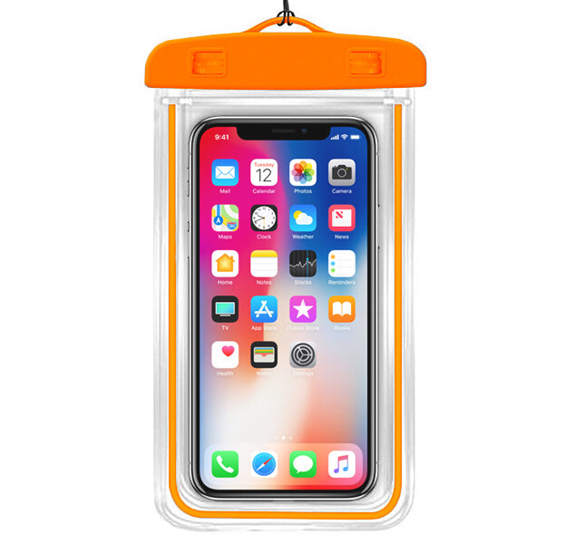Водонепроницаемый чехол для смартфонов Waterproof Case Orange