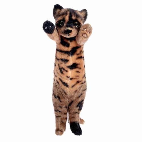 Мягкая игрушка «Котенок полосатый», цвет буро-серый, 23 см игрушка полосатый котик 55 см серый