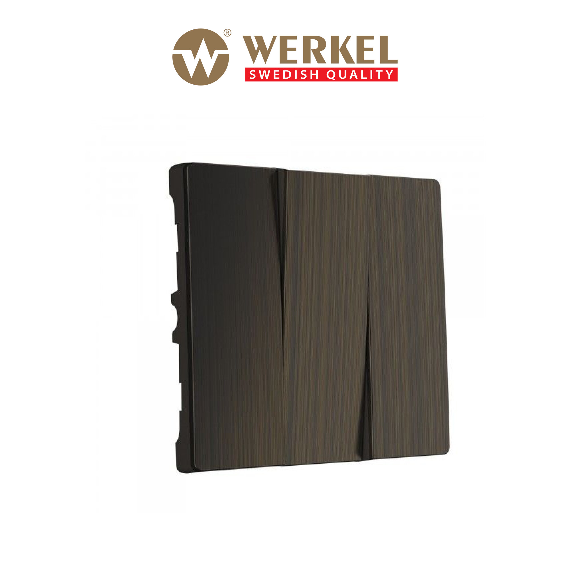 Набор клавиш для выключателя трехклавишного (бронзовый) Werkel WL12-SW-3G-CP 4690389100567 - фото №1