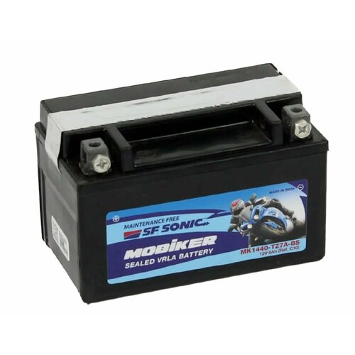 Мото аккумулятор SF SONIC MOBIKER 12V 6 А. ч (TZ7A-BS/YTX7A-BS) 150х85х95