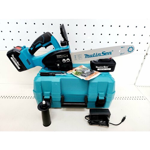 Аккумуляторная мини пила цепная бесщеточная MulinSen шина 12