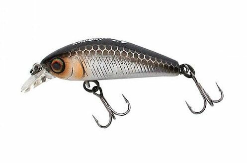 Воблер JACKALL CHUBBY MINNOW 35SP 2.3g цвет HL SILVER & BLACK