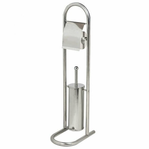 Лайма Держатель для туалетной бумаги и ерша напольный нержавеющая сталь зеркальный 601619 3139₽