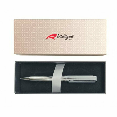 Ручка в футляре DA-187B INTELLIGENT 0.5мм серебро, металлический корпус с рифлением, в к/к 328471