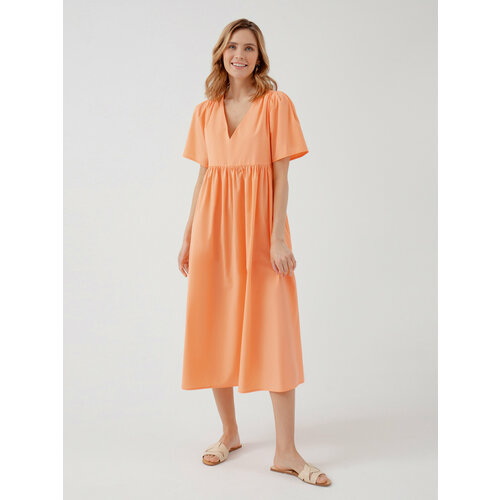 Платье Pompa, размер 52, оранжевый жилет pompa размер 52 оранжевый коричневый
