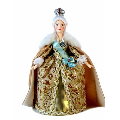 Кукла коллекционная Екатерина II Великая. кукла подвеска потешного промысла девушка в русском костюме