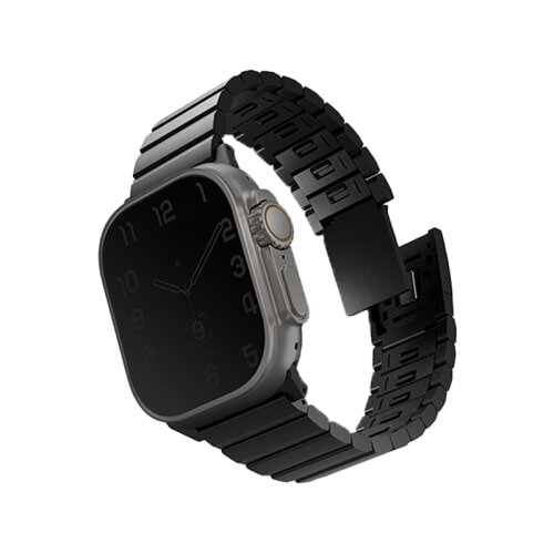 Ремешок Uniq Strova Strap Mag Steel для Apple Watch 42/44/45/49 черный 49MM-STRVMBLK