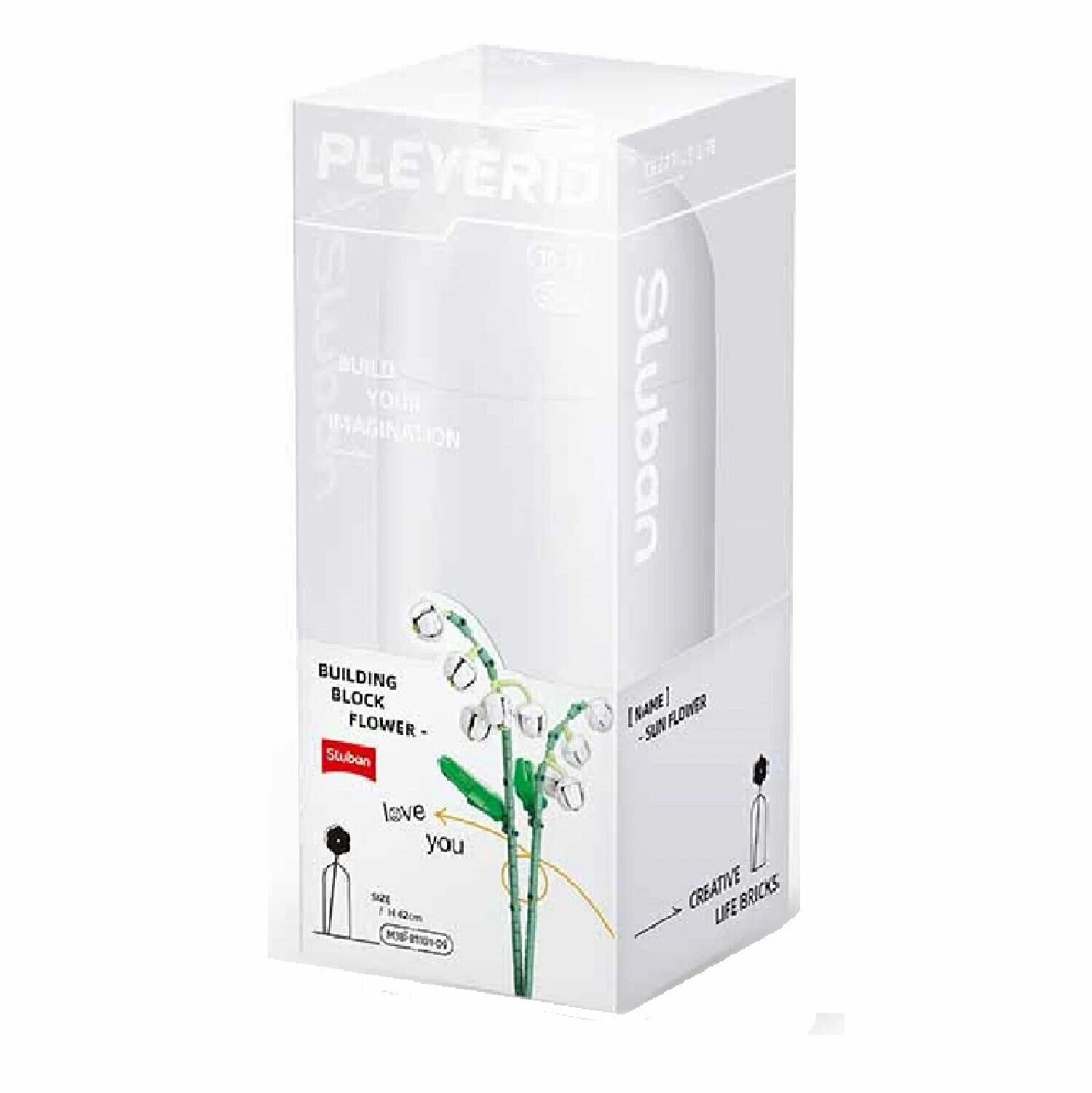 Конструктор Sluban "Ландыши в вазе" M38-B1101-09, 253 деталей, для мальчиков/девочек — фото 1