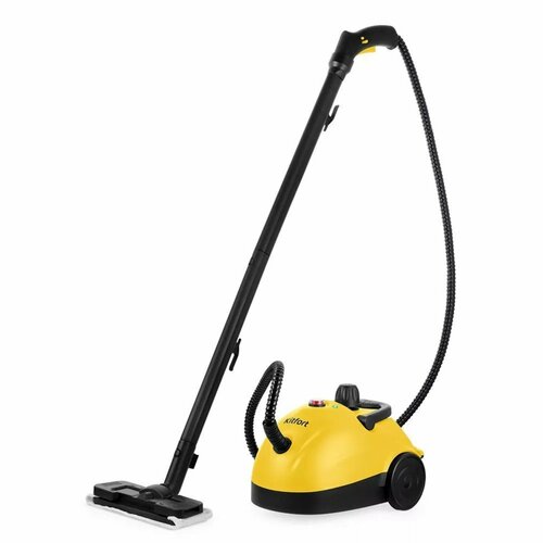 Пароочиститель КТ-9136-3 1500 Вт 1 л 50 гмин нагрев 8 мин чёрно-жёлтый 1392100₽