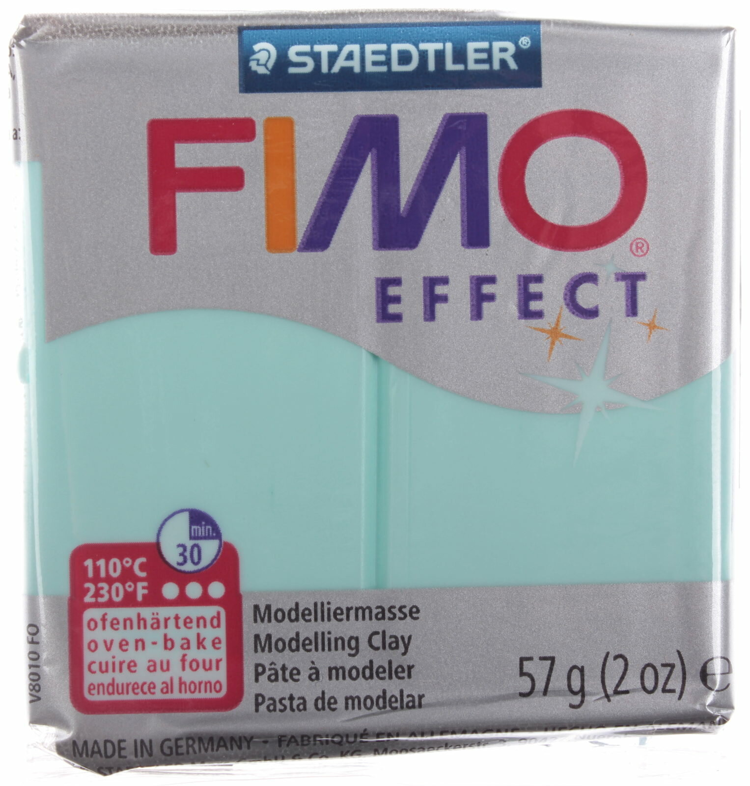 Полимерная глина FIMO Effect, мята (505), 57г, 1шт