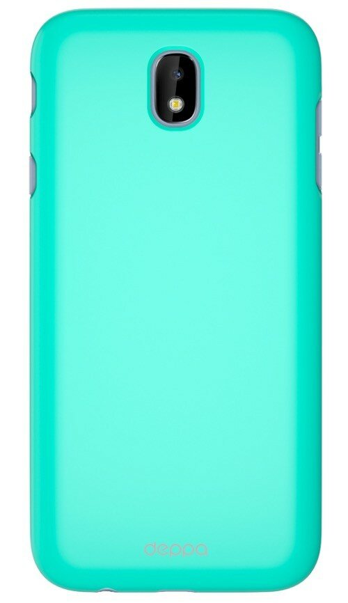 Чехол-крышка Deppa для Samsung Galaxy J7 (2017), силикон, мятный - фото №1