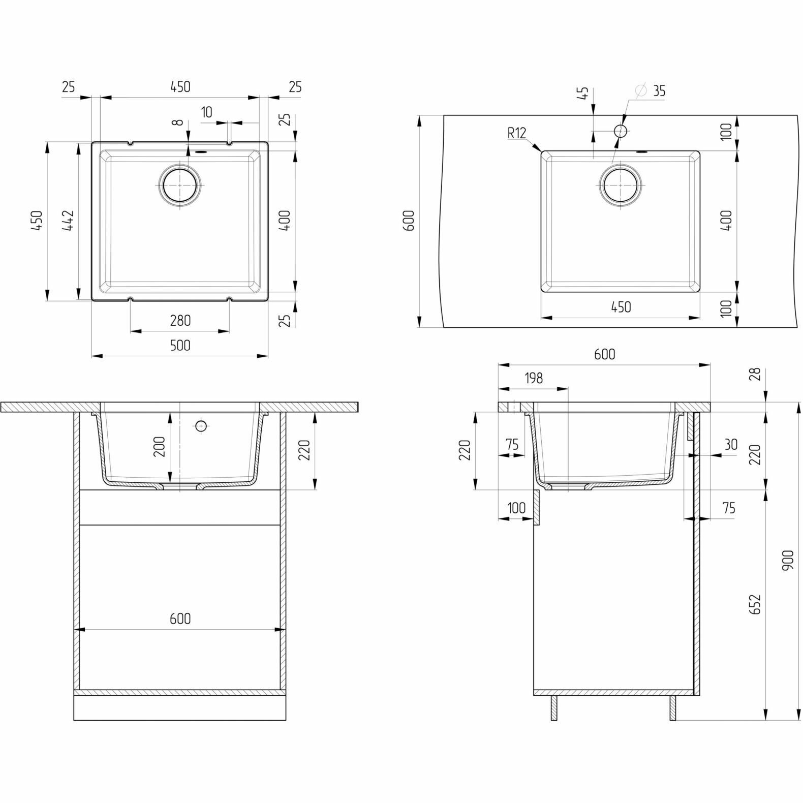 Кухонная мойка Ulgran - фото №8