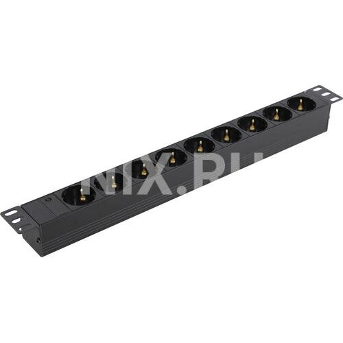 Блок силовых розеток Exegate ServerPro PDU-19H901 Al-9S-C14