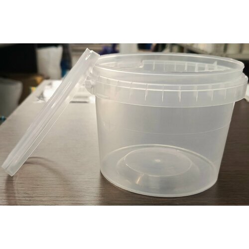 Ведро пищевое с крышкой 800мл 5шт