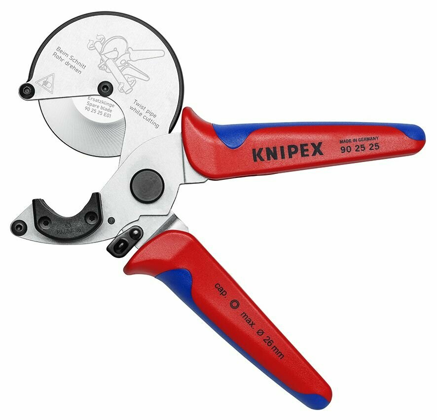 Изображение Труборез KNIPEX для композитных и пластиковых труб, d 26 мм KN-902525