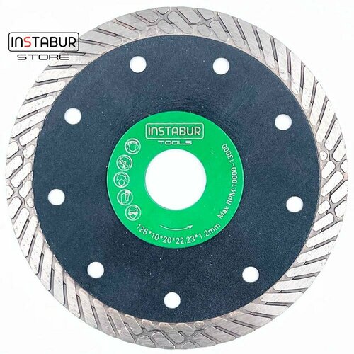 Алмазный диск Instabur Extra Green 125мм 12мм 1450₽