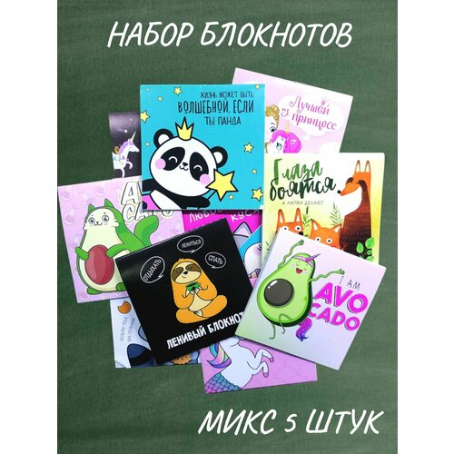 Набор маленьких блокнотов (5 штук)
