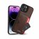 Чехол-картхолдер для iPhone 15 plus с защитой камеры и отделением...