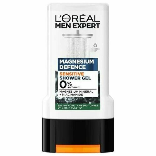 Гель для душа LOral Paris Men Expert Magnesium Defense Sensitive 300 мл Из Финляндии 1381₽