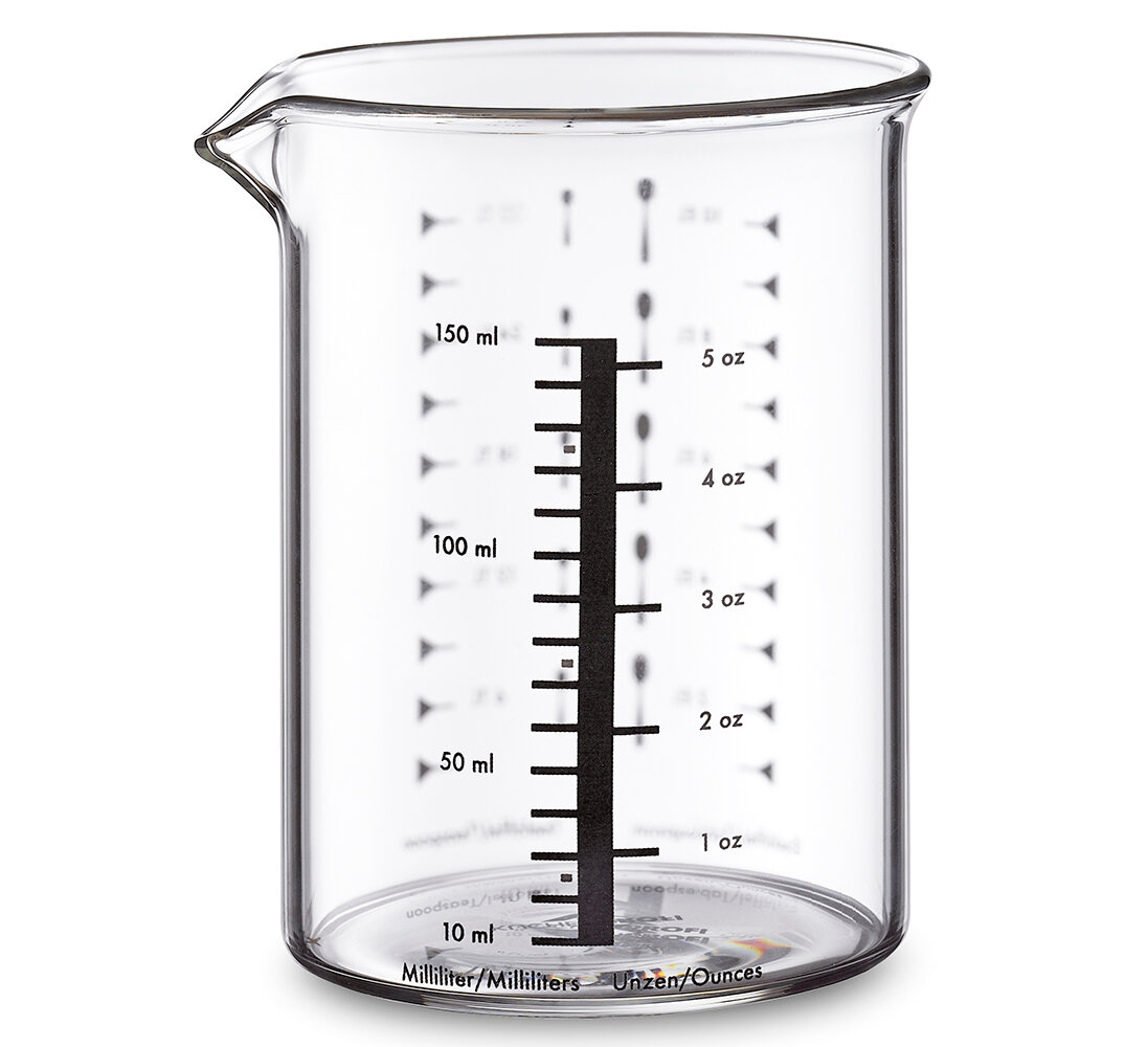 Мерный стакан KÜCHENPROFI, d-6 см, h-8,5 см, 0,15 л, стекло