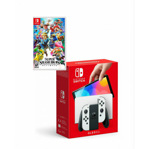 Игровая консоль Nintendo Switch OLED белыйMario Smash Bros 3999000₽