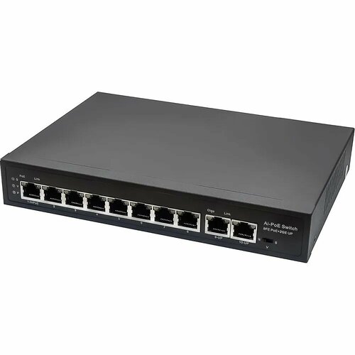 PoE-коммутатор NST Fast Ethernet RJ45x10 NS-SW-8F2G-P 9960₽