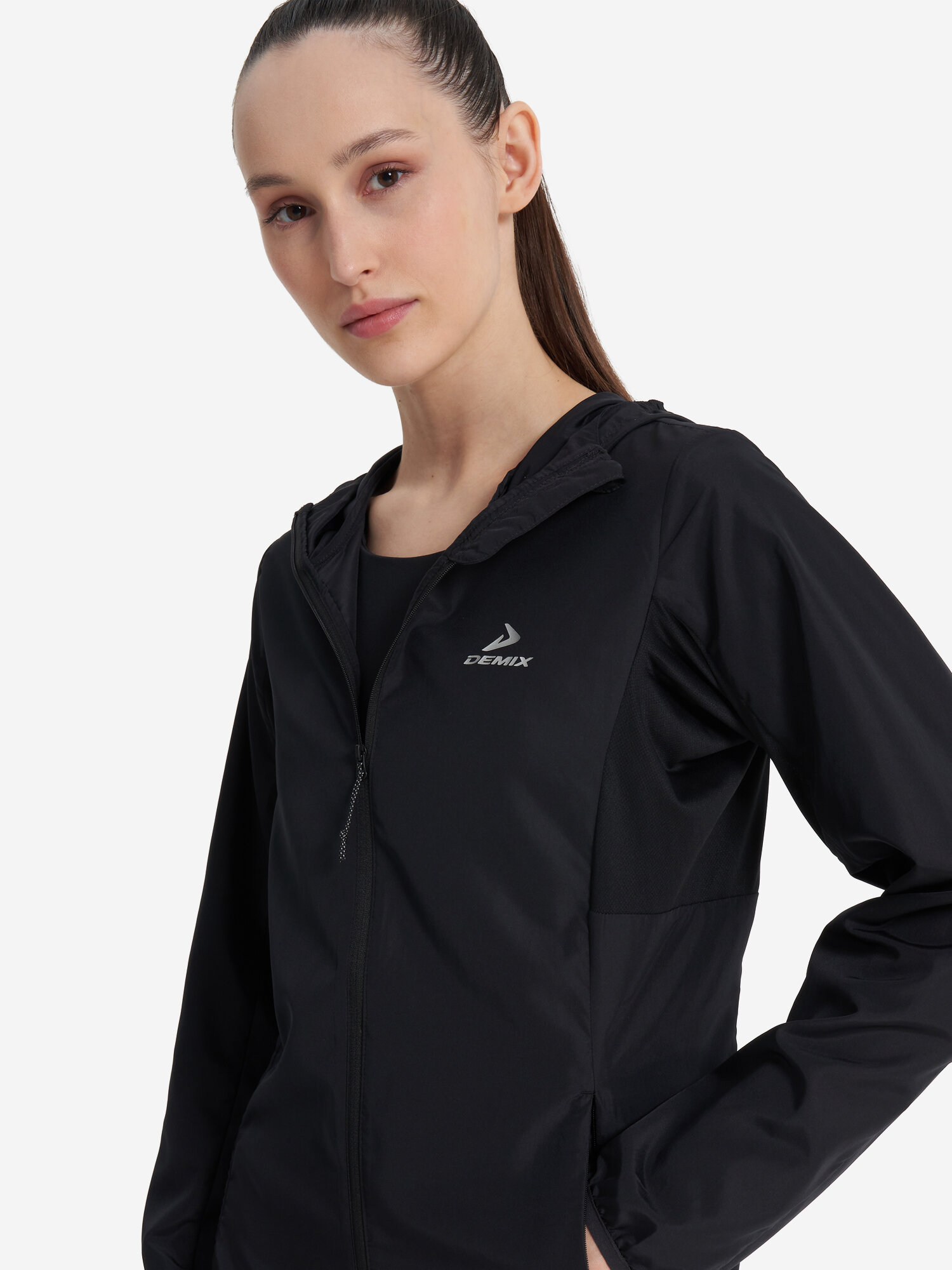 Ветровка Demix W D Running Urban Windbreaker, размер 42, черный