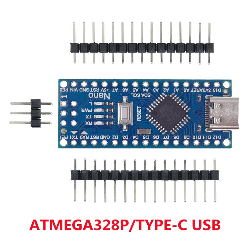 Акция для контроллера arduino Nano 3.0 Atmega328, совместимая плата, модуль печатной платы, макетная плата без USB V3.0, TYPE-C