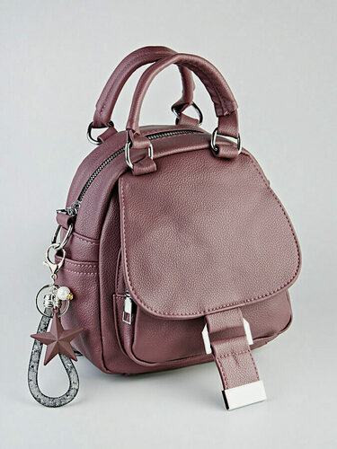 Изображение товара Рюкзак женский, повседневный на молнии, мини рюкзак, экокожа morios пудровый