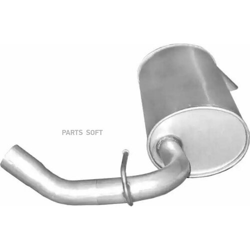 Глушитель задняя часть от официального дистрибьютора, производитель - POLMOSTROW, артикул 4510