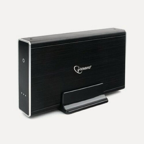 Изображение товара Gembird Контейнер для HDD EE3-U3S-80 Внешний корпус 3.5" чёрный, USB 3.0, SATA, HDD SSD, до 10 Тб, алюминий