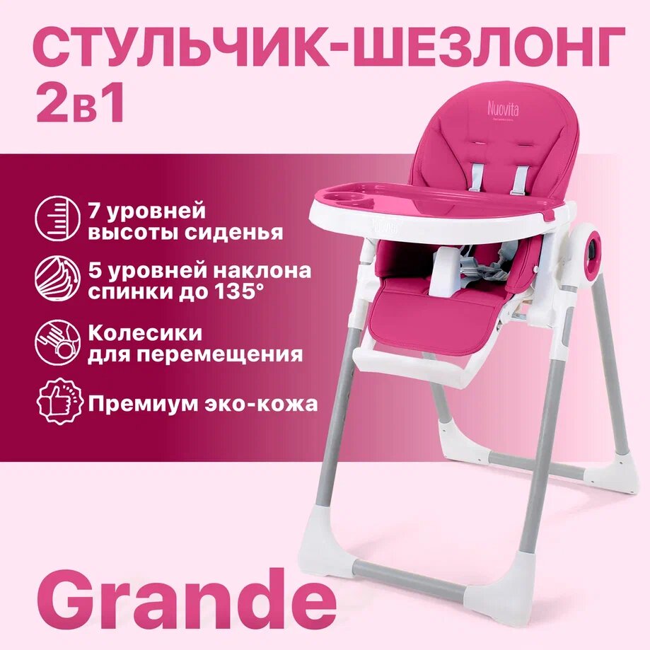 Стульчик для кормления Nuovita Grande (Magenta/Пурпурный)