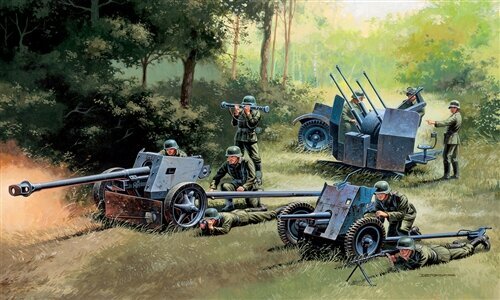 7026ИТ Пушки: Pak35+Pak40+Flak38