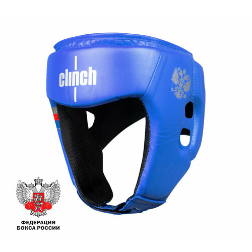 Шлем боксерский Clinch Olimp (лицензионный продукт), размер L синий