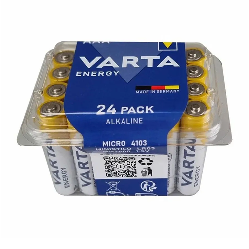 Батарейка (24шт) щелочная VARTA LR03 AAA Energy 1.5В