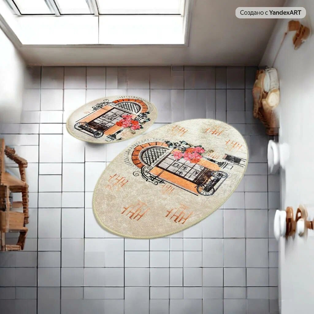 Комплект ковриков Chilai Home Турция овальные