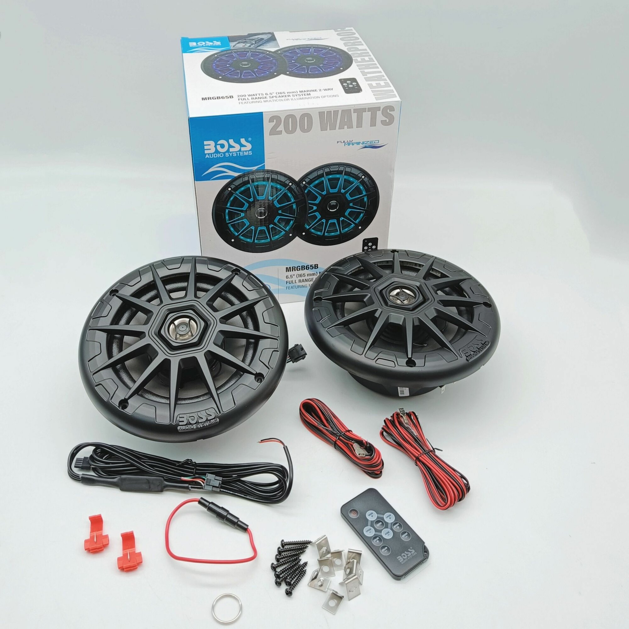 Влагозащищенные динамики BOSS Audio Marine MRGB65B (6,5", 200 Вт.) - фото №1