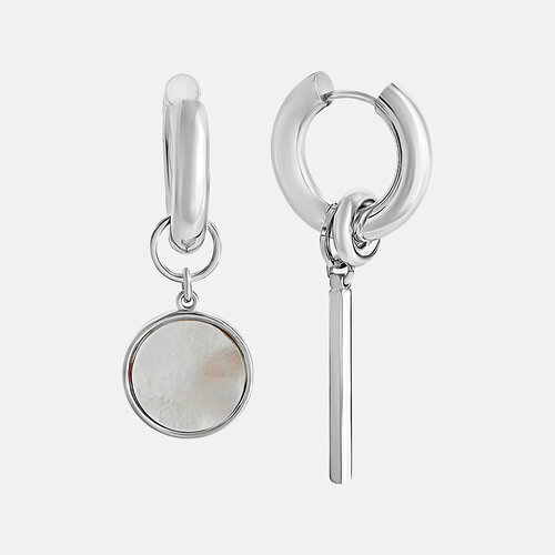 Серьги-трансформеры Pinkcode studio, перламутр, серебро